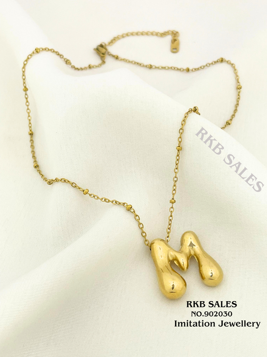Alphabet “M” Chain Pendant for Daily wear At Wholesale Price