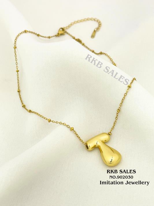 Alphabet “T” Chain Pendant for Daily wear At Wholesale Price